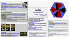 Desktop Screenshot of gregegan.net